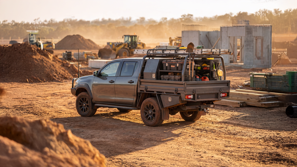 Photo: Toyota Hilux Ute Construction Site