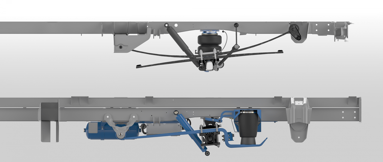 semi air suspension - full air suspension