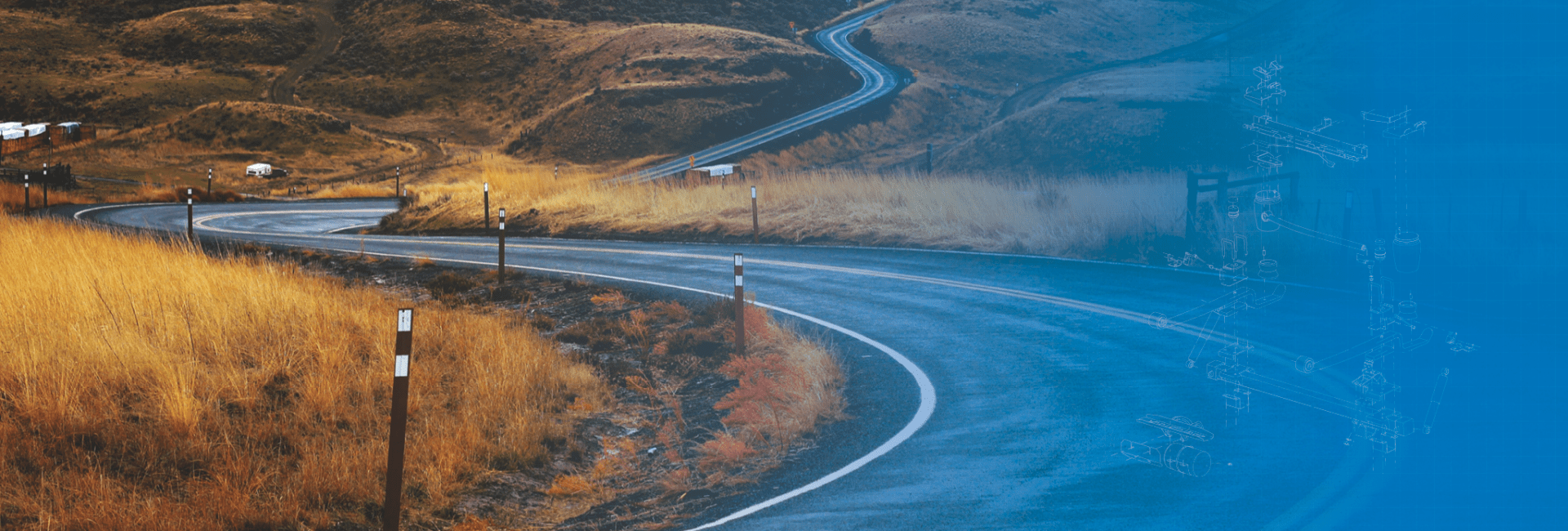 Fotoğraf: virajlı yol