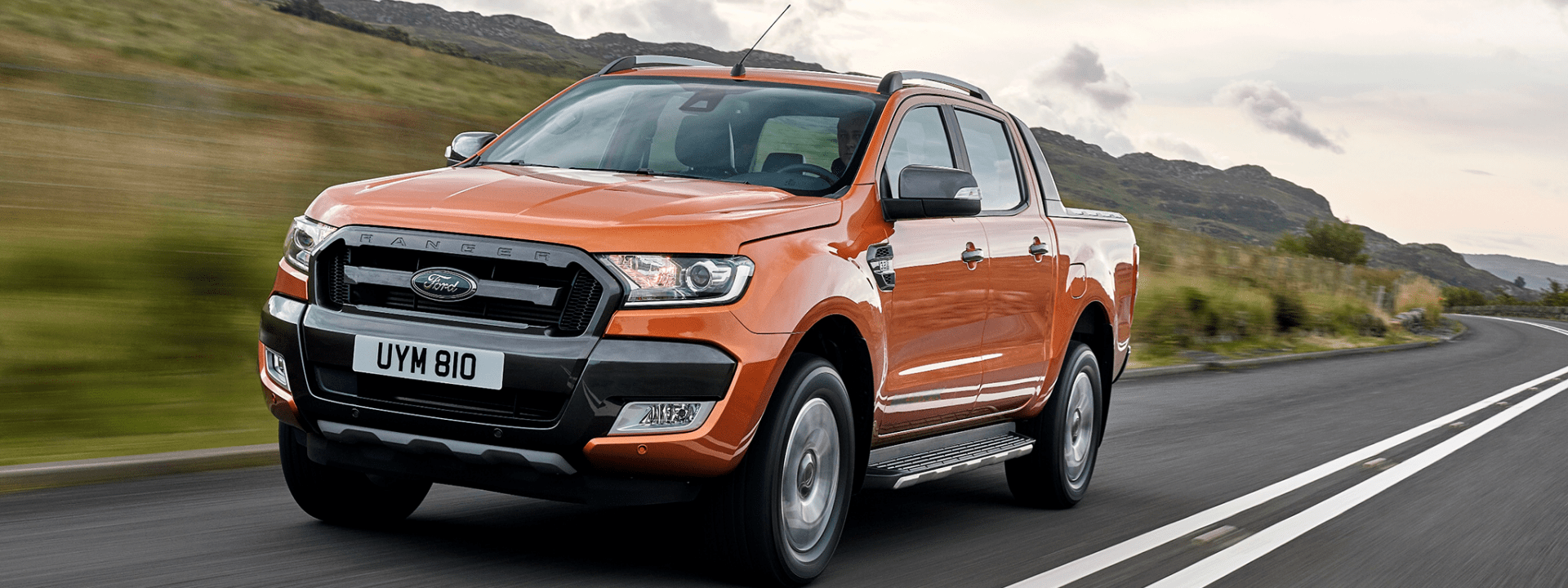 Photo: Ford Ranger driving on the road