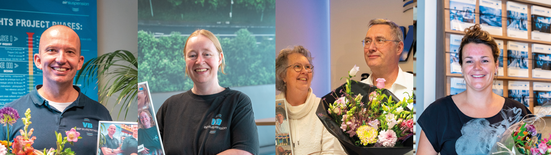 Foto: Collega's 12,5 jaar
