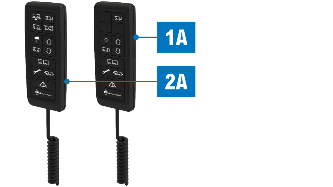 Opciones del control remoto VB-FullAir Camper