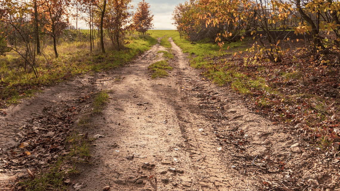 Fotoğraf: düzgün olmayan yüzeyli yol