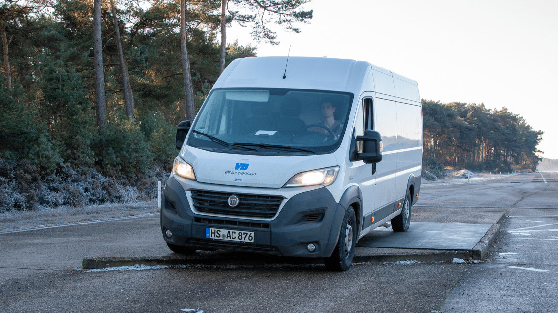 Photo: Fiat Ducato on test track