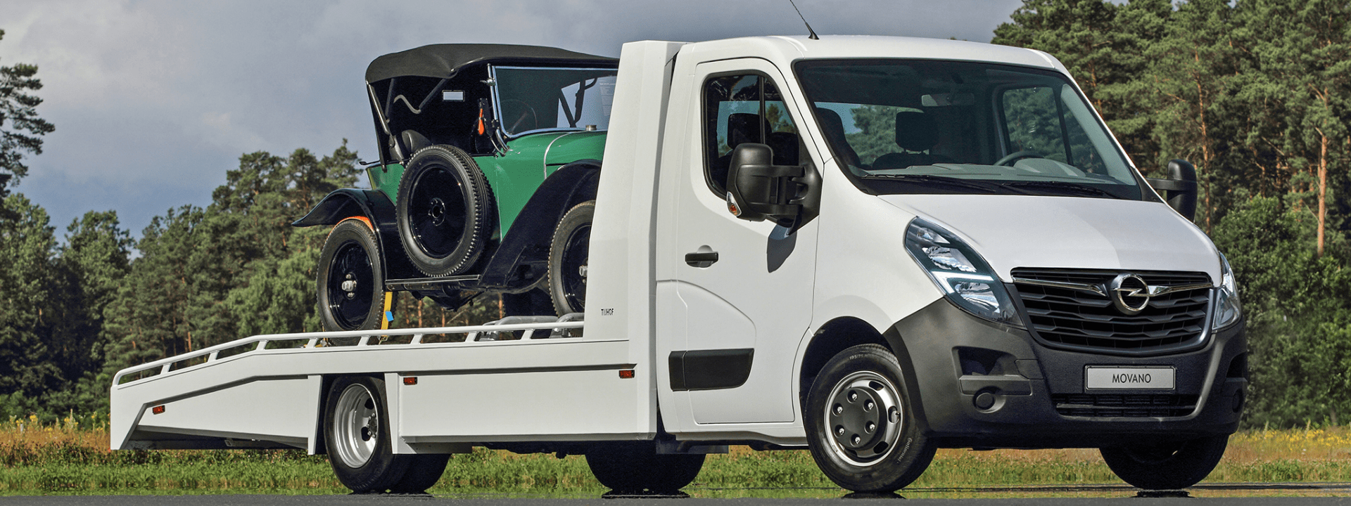 Photo: Opel Movana Tijhof car transporter